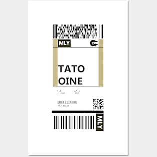 Tatooine Boarding Pass Posters and Art